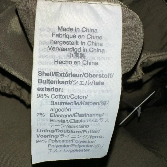 J CREW Olive Green Wrap-Tie Jumpsuit Stretch Paplin Size 2 - Picture 8 of 8